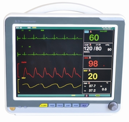 7-Lead ECG Waveforms Display Portable Patient Monitor With Digital SpO2 Technique