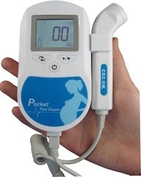 Handheld Fetal Doppler / Portable Fetal Doppler With FHR Digital LCD Display